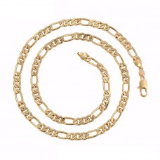 Apzeltīta ķēdīte ar Figaro pinumu